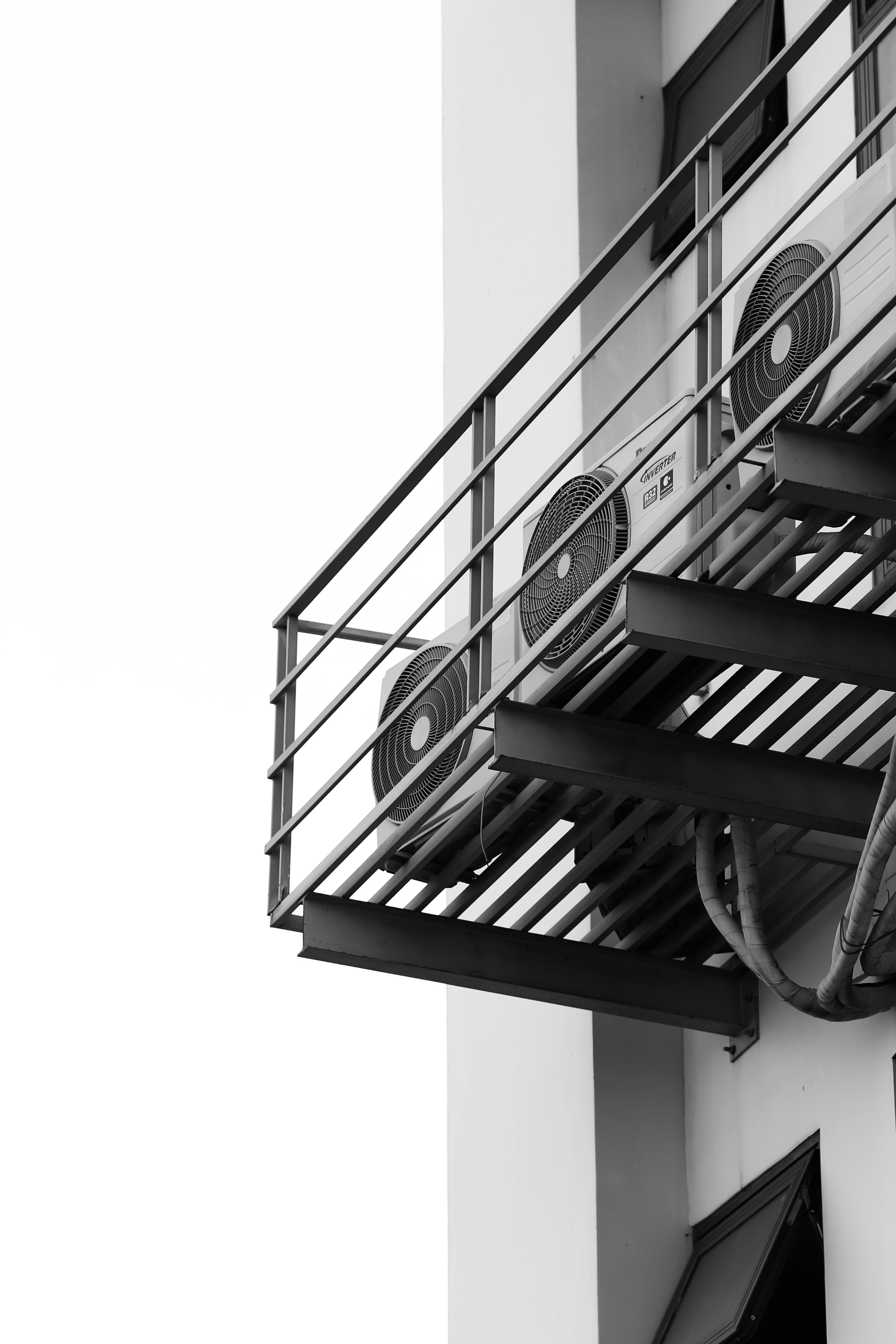 HVAC warehouse with parts inventory staging